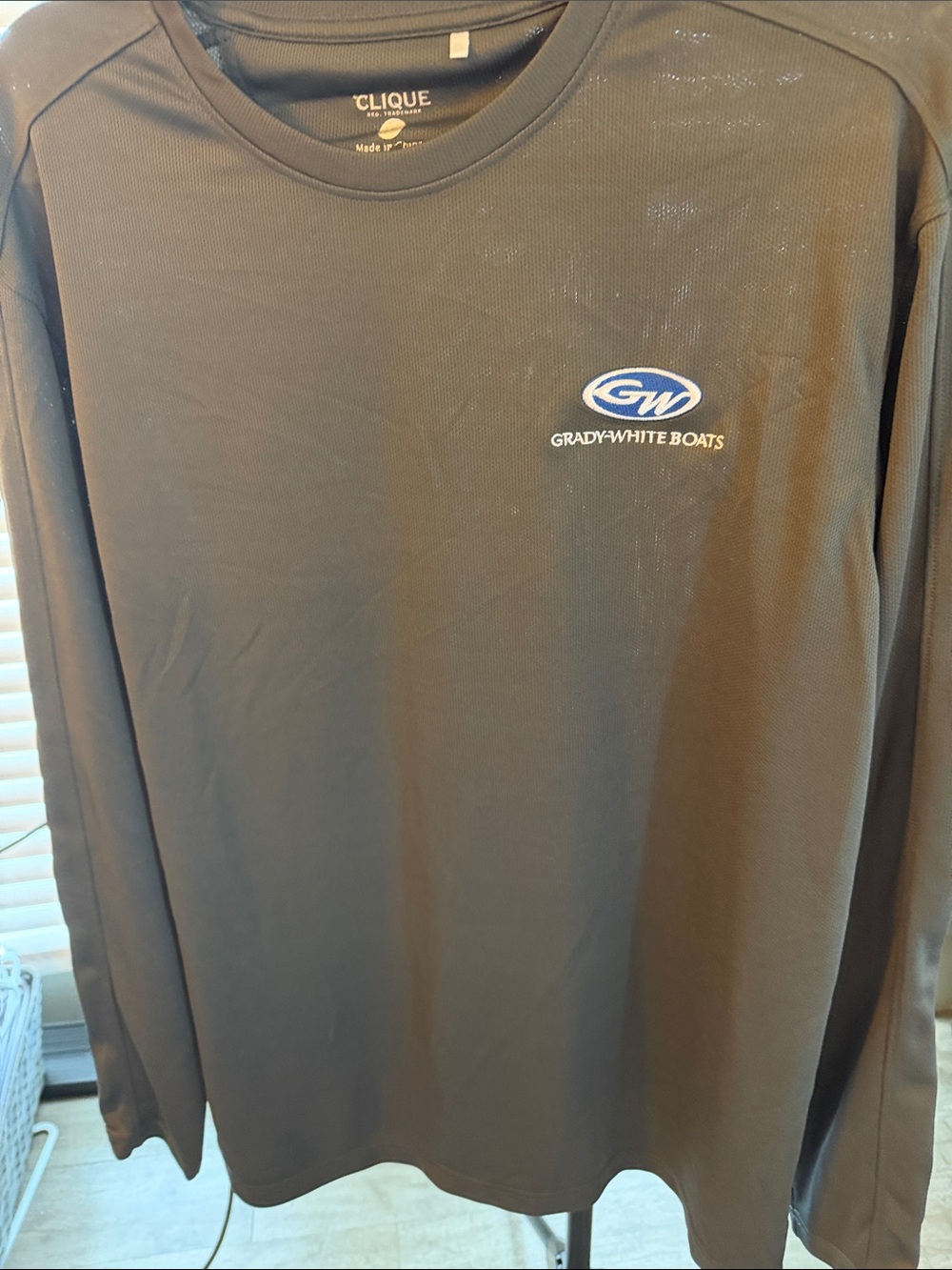 Grady-White Boats Men's Long-Sleeve Swim Rash Guard - Black